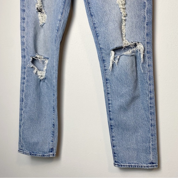 Frame Le Garcon Mid Rise Beldon Rips Distressed Jeans - Picture 9 of 15